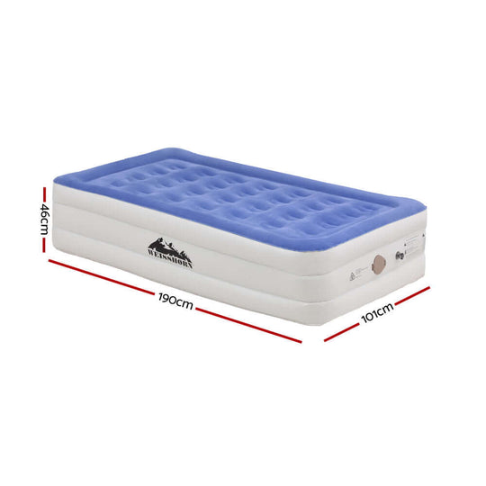 _label_, DSZ Product, feed-cond-new, feed-sl-free shipping, free-shipping, newWeisshorn Air Mattress Single Inflatable Bed 46Cm Cube Airbed - Premium Outdoor Recreation > Camping > Inflatable Mattresses from Weisshorn ! Shop Online Buy Now at S & D's Value Store Family Business Best Customer Service_label_, DSZ Product, feed-cond-new, feed-sl-free shipping, free-shipping, new