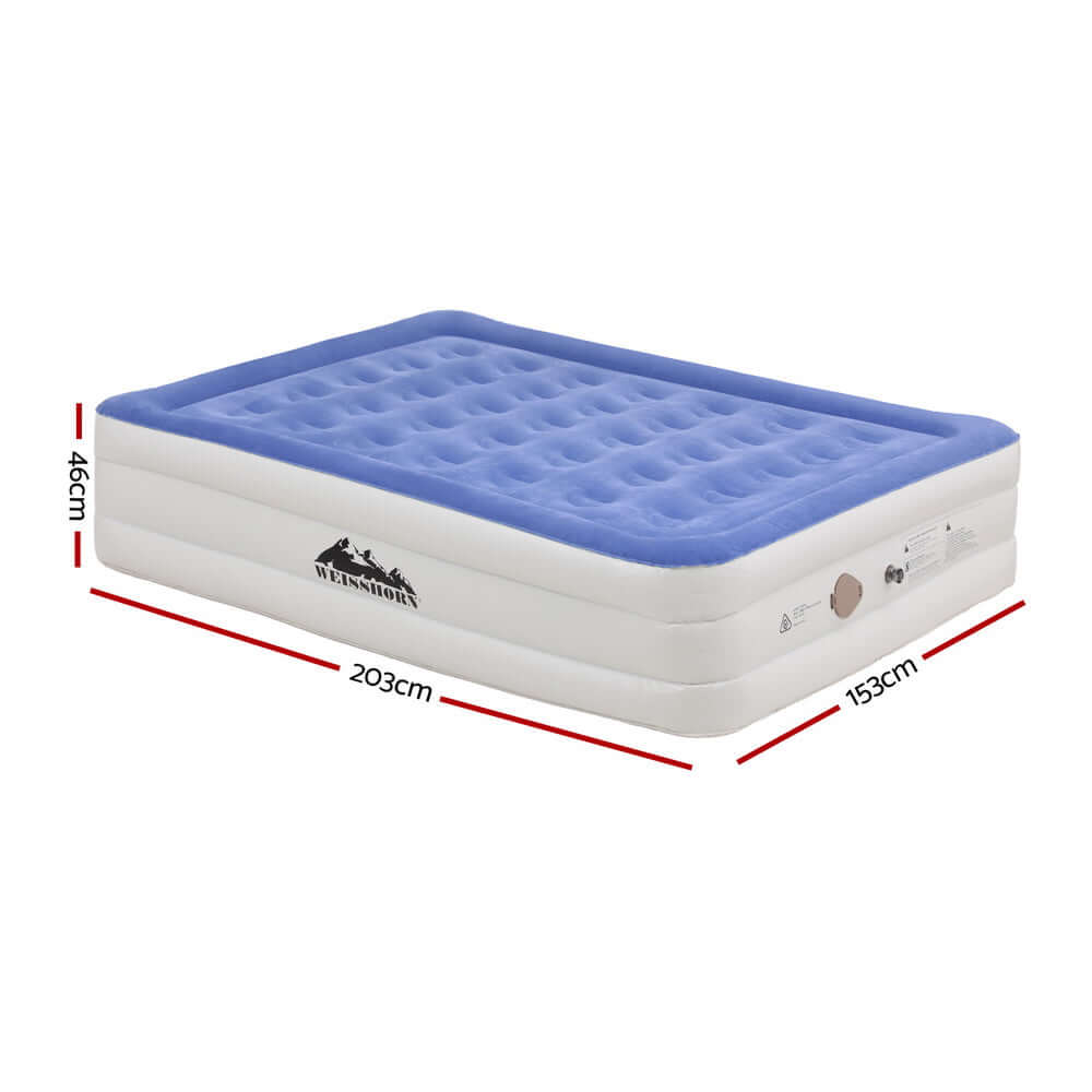 _label_, DSZ Product, feed-cond-new, feed-sl-free shipping, free-shipping, newWeisshorn Air Mattress Queen Inflatable Bed 46Cm Air Bed Cube - Premium Outdoor Recreation > Camping > Inflatable Mattresses from Weisshorn ! Shop Online Buy Now at S & D's Value Store Family Business Best Customer Service_label_, DSZ Product, feed-cond-new, feed-sl-free shipping, free-shipping, new