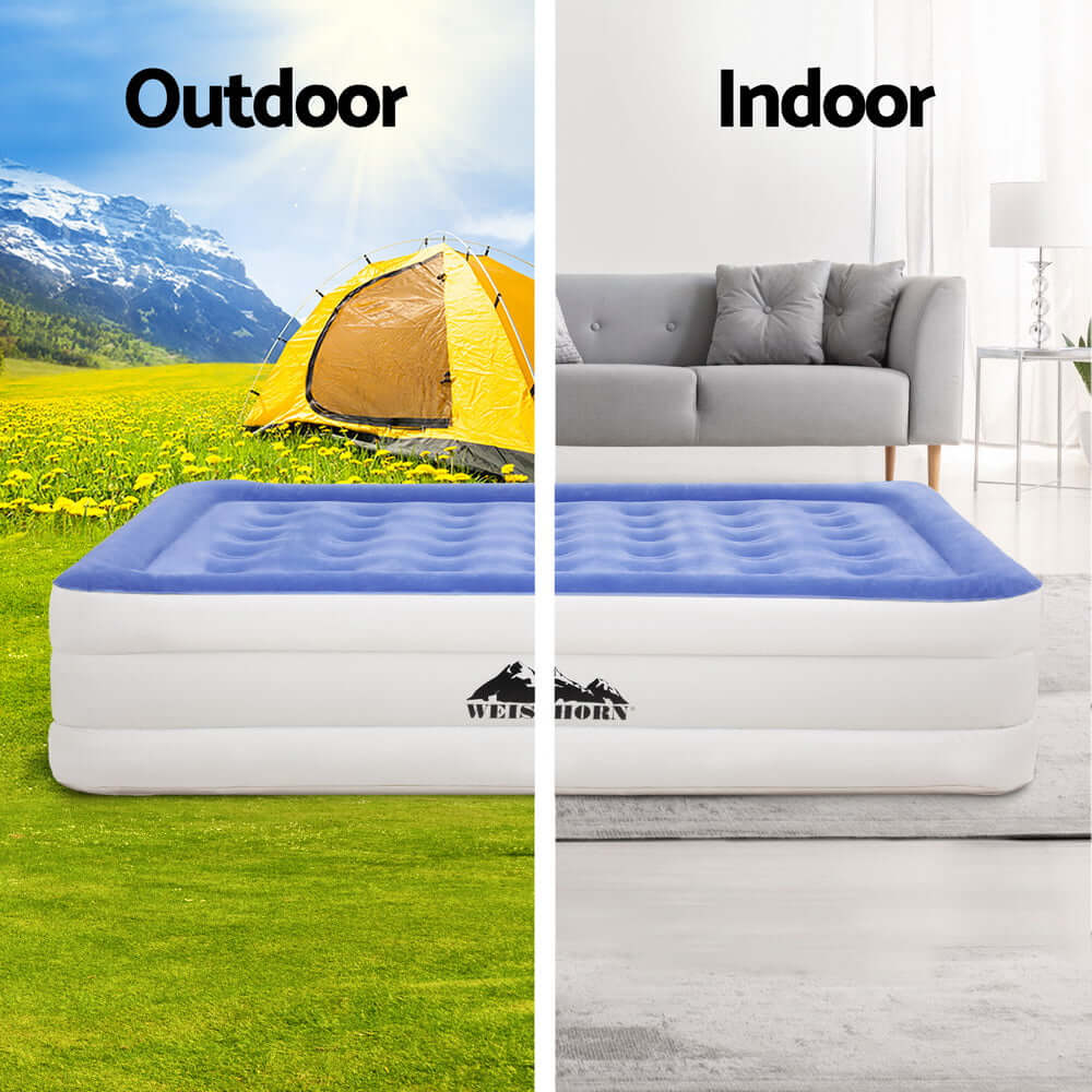 _label_, DSZ Product, feed-cond-new, feed-sl-free shipping, free-shipping, newWeisshorn Air Mattress Queen Inflatable Bed 46Cm Air Bed Cube - Premium Outdoor Recreation > Camping > Inflatable Mattresses from Weisshorn ! Shop Online Buy Now at S & D's Value Store Family Business Best Customer Service_label_, DSZ Product, feed-cond-new, feed-sl-free shipping, free-shipping, new