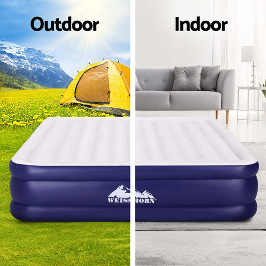 _label_, DSZ Product, feed-cond-new, feed-sl-free shipping, free-shipping, newWeisshorn Air Mattress King Inflatable Bed Air Bed 51Cm - Premium Outdoor Recreation > Camping > Inflatable Mattresses from Weisshorn ! Shop Online Buy Now at S & D's Value Store Family Business Best Customer Service_label_, DSZ Product, feed-cond-new, feed-sl-free shipping, free-shipping, new