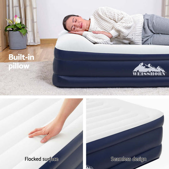 _label_, DSZ Product, feed-cond-new, feed-sl-free shipping, free-shipping, newWeisshorn Air Mattress Double Inflatable Bed 46Cm Air Bed - Premium Outdoor Recreation > Camping > Inflatable Mattresses from Weisshorn ! Shop Online Buy Now at S & D's Value Store Family Business Best Customer Service_label_, DSZ Product, feed-cond-new, feed-sl-free shipping, free-shipping, new