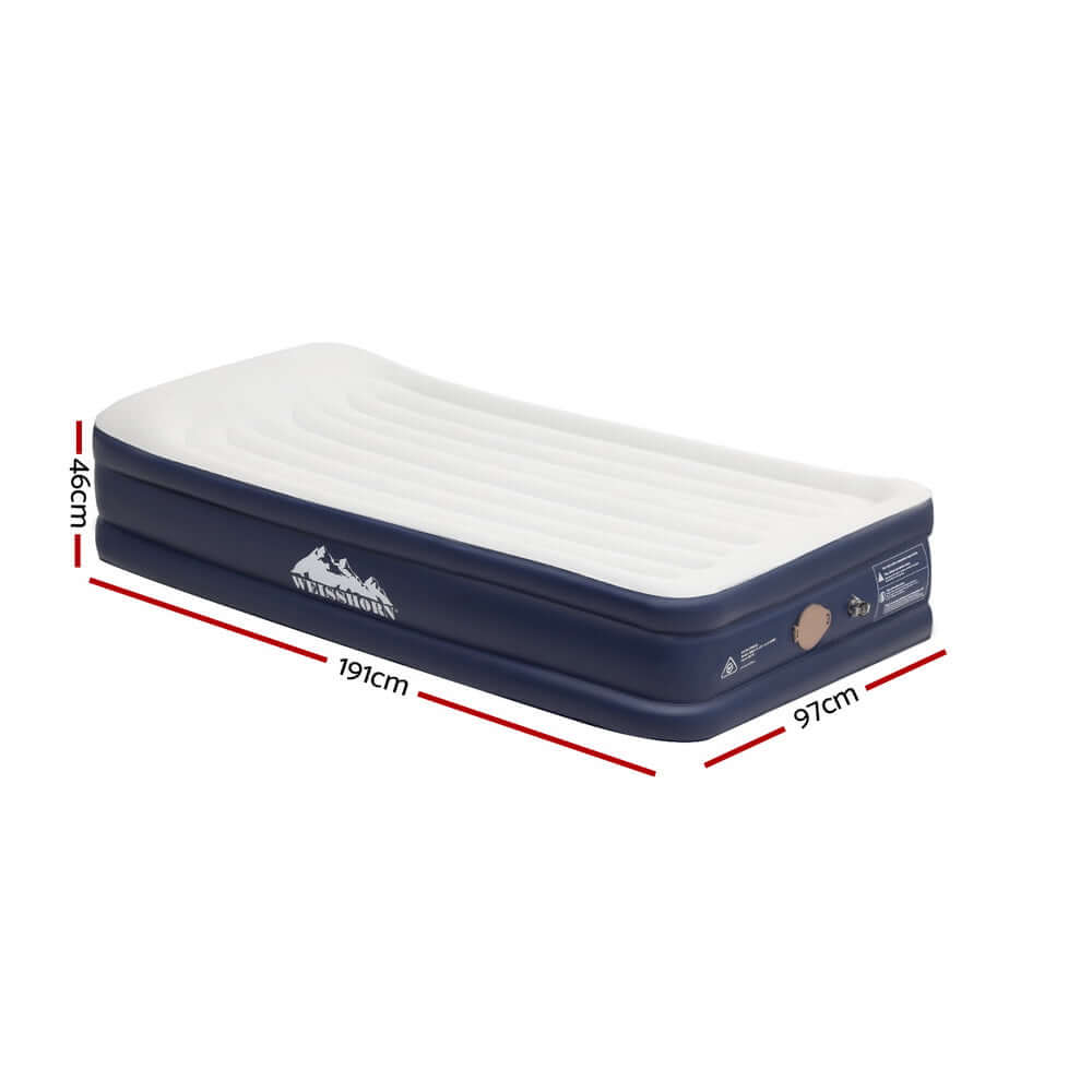 _label_, DSZ Product, feed-cond-new, feed-sl-free shipping, free-shipping, newWeisshorn Air Mattress Single Inflatable Bed 46Cm Air Bed Grey - Premium Outdoor Recreation > Camping > Inflatable Mattresses from Weisshorn ! Shop Online Buy Now at S & D's Value Store Family Business Best Customer Service_label_, DSZ Product, feed-cond-new, feed-sl-free shipping, free-shipping, new