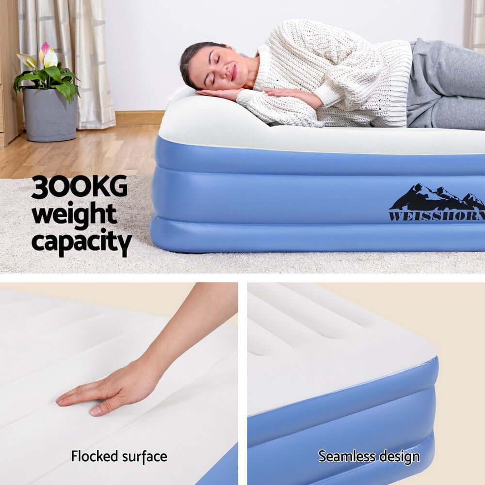 _label_, DSZ Product, feed-cond-new, feed-sl-free shipping, free-shipping, newWeisshorn Air Mattress Queen Inflatable Bed 46Cm Air Bed - Premium Outdoor Recreation > Camping > Inflatable Mattresses from Weisshorn ! Shop Online Buy Now at S & D's Value Store Family Business Best Customer Service_label_, DSZ Product, feed-cond-new, feed-sl-free shipping, free-shipping, new