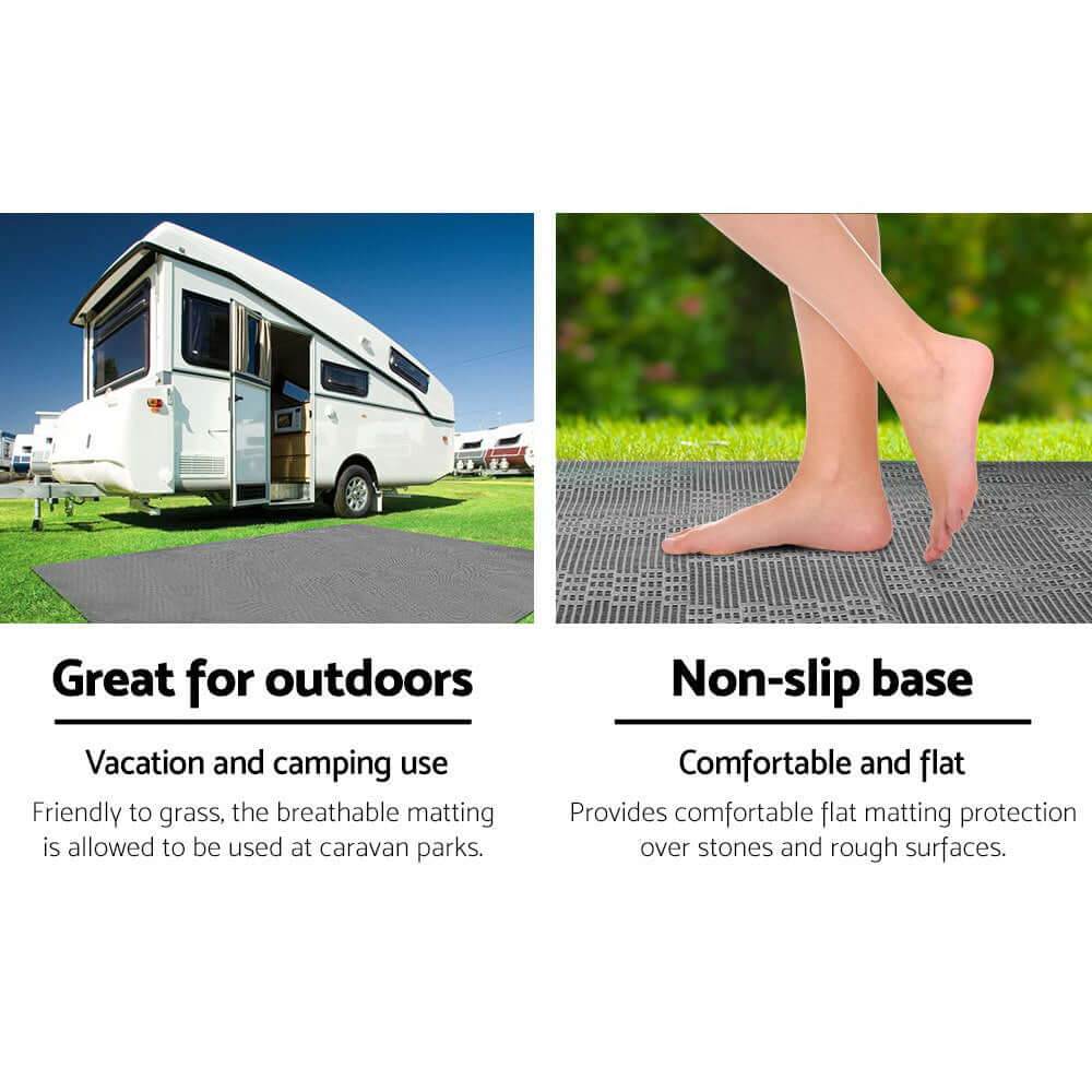 _label_, DSZ Product, feed-cond-new, feed-sl-free shipping, free-shipping, newWeisshorn 4M X 2.5M Annex Matting 600Gsm Floor Mats Mesh Caravan Camping Annexe - Premium Outdoor Recreation > Camping > Caravan Accessories from Weisshorn ! Shop Online Buy Now at S & D's Value Store Family Business Best Customer Service_label_, DSZ Product, feed-cond-new, feed-sl-free shipping, free-shipping, new