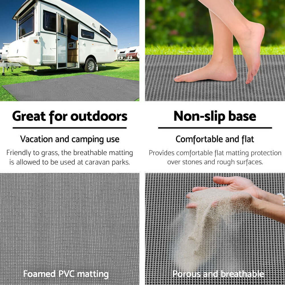 _label_, DSZ Product, feed-cond-new, feed-sl-free shipping, free-shipping, newWeisshorn 5M X 2.5M Annex Matting Floor Mats Mesh Caravan Camping Annexe - Premium Outdoor Recreation > Camping > Caravan Accessories from Weisshorn ! Shop Online Buy Now at S & D's Value Store Family Business Best Customer Service_label_, DSZ Product, feed-cond-new, feed-sl-free shipping, free-shipping, new