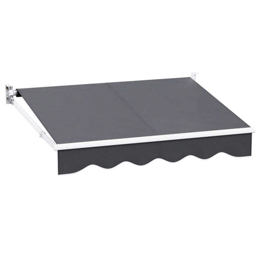 DSZ Product, feed-cond-new, feed-sl-DSZ Freight Payable, newInstahut Retractable Folding Arm Awning Manual Sunshade 2M X 1.5M Grey - Premium Home & Garden > Shading > Awnings from Instahut ! Shop Online Buy Now at S & D's Value Store Family Business Best Customer ServiceDSZ Product, feed-cond-new, feed-sl-DSZ Freight Payable, new