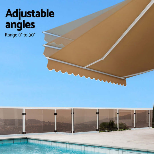 DSZ Product, feed-cond-new, feed-sl-DSZ Freight Payable, newInstahut Retractable Folding Arm Awning Manual Sunshade 2.5M X 2M Beige - Premium Home & Garden > Shading > Awnings from Instahut ! Shop Online Buy Now at S & D's Value Store Family Business Best Customer ServiceDSZ Product, feed-cond-new, feed-sl-DSZ Freight Payable, new