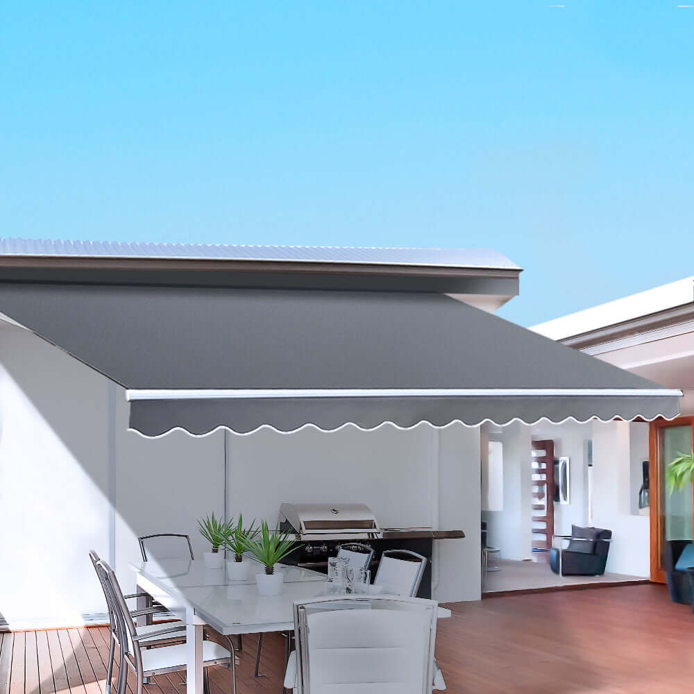 DSZ Product, feed-cond-new, feed-sl-DSZ Freight Payable, newInstahut Retractable Folding Arm Awning Manual Sunshade 2.5M X 2M Grey - Premium Home & Garden > Shading > Awnings from Instahut ! Shop Online Buy Now at S & D's Value Store Family Business Best Customer ServiceDSZ Product, feed-cond-new, feed-sl-DSZ Freight Payable, new