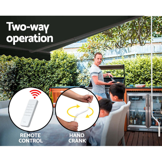 DSZ Product, feed-cond-new, feed-sl-DSZ Freight Payable, newInstahut Retractable Folding Arm Awning Motorised Sunshade 2.5M X 2M Grey - Premium Home & Garden > Shading > Awnings from Instahut ! Shop Online Buy Now at S & D's Value Store Family Business Best Customer ServiceDSZ Product, feed-cond-new, feed-sl-DSZ Freight Payable, new