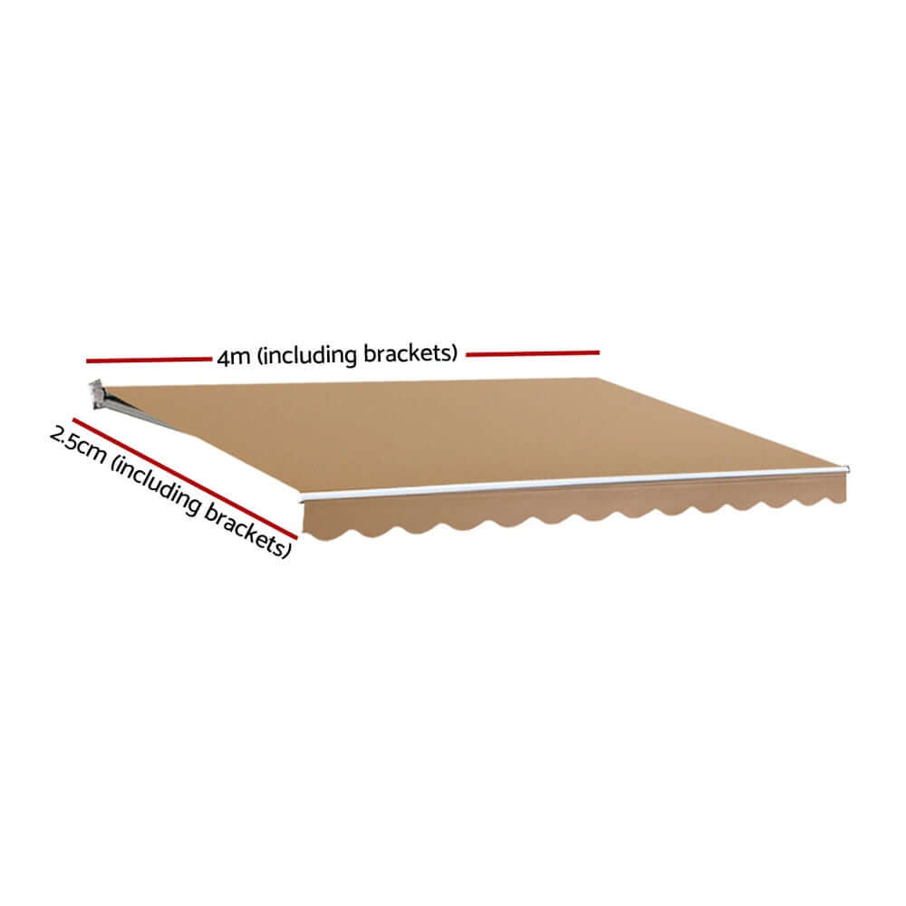 DSZ Product, feed-cond-new, feed-sl-DSZ Freight Payable, newInstahut Retractable Folding Arm Awning Motorised Sunshade 4M X 2.5M Beige - Premium Home & Garden > Shading > Awnings from Instahut ! Shop Online Buy Now at S & D's Value Store Family Business Best Customer ServiceDSZ Product, feed-cond-new, feed-sl-DSZ Freight Payable, new