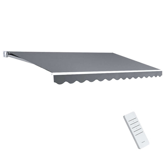 DSZ Product, feed-cond-new, feed-sl-DSZ Freight Payable, newInstahut Retractable Folding Arm Awning Motorised Sunshade 4M X 2.5M Pearl Grey - Premium Home & Garden > Shading > Awnings from Instahut ! Shop Online Buy Now at S & D's Value Store Family Business Best Customer ServiceDSZ Product, feed-cond-new, feed-sl-DSZ Freight Payable, new