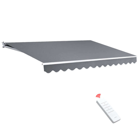 DSZ Product, feed-cond-new, feed-sl-DSZ Freight Payable, newInstahut Retractable Folding Arm Awning Motorised Sunshade 4M X 3M Pearl Grey - Premium Home & Garden > Shading > Awnings from Instahut ! Shop Online Buy Now at S & D's Value Store Family Business Best Customer ServiceDSZ Product, feed-cond-new, feed-sl-DSZ Freight Payable, new