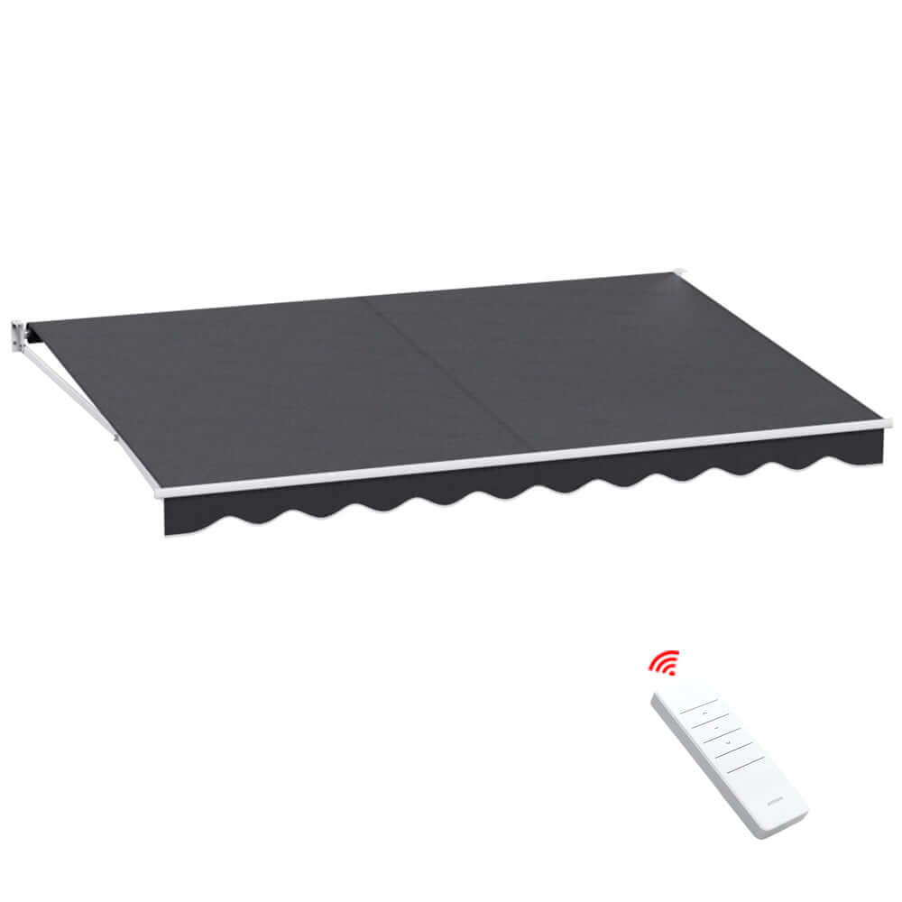 DSZ Product, feed-cond-new, feed-sl-DSZ Freight Payable, newInstahut Retractable Folding Arm Awning Motorised Sunshade 4.5M X 3M Grey - Premium Home & Garden > Shading > Awnings from Instahut ! Shop Online Buy Now at S & D's Value Store Family Business Best Customer ServiceDSZ Product, feed-cond-new, feed-sl-DSZ Freight Payable, new