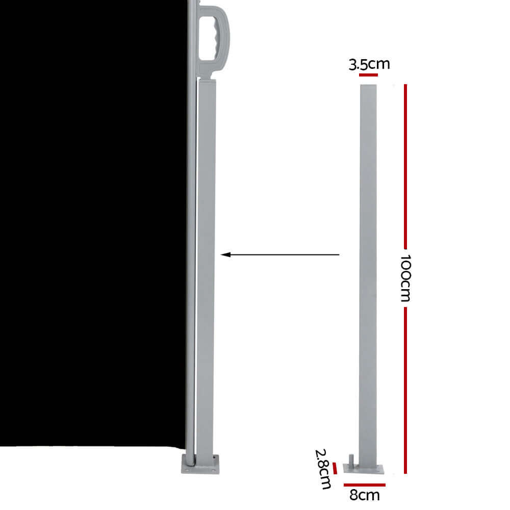 DSZ Product, feed-cond-new, feed-sl-DSZ Freight Payable, newInstahut Side Awning Outdoor Blinds Sun Shade Retractable Screen 2 X 6M Bk - Premium Home & Garden > Shading > Awnings from Instahut ! Shop Online Buy Now at S & D's Value Store Family Business Best Customer ServiceDSZ Product, feed-cond-new, feed-sl-DSZ Freight Payable, new