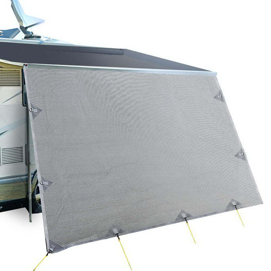 _label_, DSZ Product, feed-cond-new, feed-sl-free shipping, free-shipping, newCaravan Privacy Screen Roll Out Awning 4.6 X 1.95M End Wall Side Sun Shade Grey - Premium Outdoor Recreation > Camping > Caravan Accessories from Weisshorn ! Shop Online Buy Now at S & D's Value Store Family Business Best Customer Service_label_, DSZ Product, feed-cond-new, feed-sl-free shipping, free-shipping, new