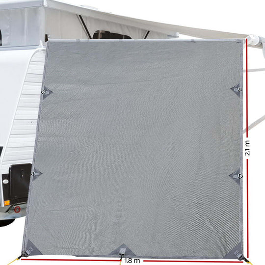 _label_, DSZ Product, feed-cond-new, feed-sl-free shipping, free-shipping, newCaravan Privacy Screen Roll Out Awning 2.1 X 1.8M Sun Shade Pop Top End Wall Grey - Premium Outdoor Recreation > Camping > Caravan Accessories from Weisshorn ! Shop Online Buy Now at S & D's Value Store Family Business Best Customer Service_label_, DSZ Product, feed-cond-new, feed-sl-free shipping, free-shipping, new