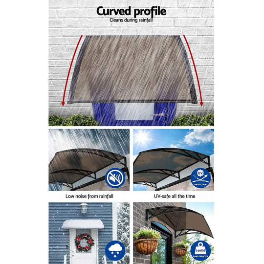 DSZ Product, feed-cond-new, feed-sl-DSZ Freight Payable, newInstahut Window Awning Door Canopy 1M X 4M Brown Sheet Black Plastic Frame - Premium Home & Garden > Shading > Awnings from Instahut ! Shop Online Buy Now at S & D's Value Store Family Business Best Customer ServiceDSZ Product, feed-cond-new, feed-sl-DSZ Freight Payable, new