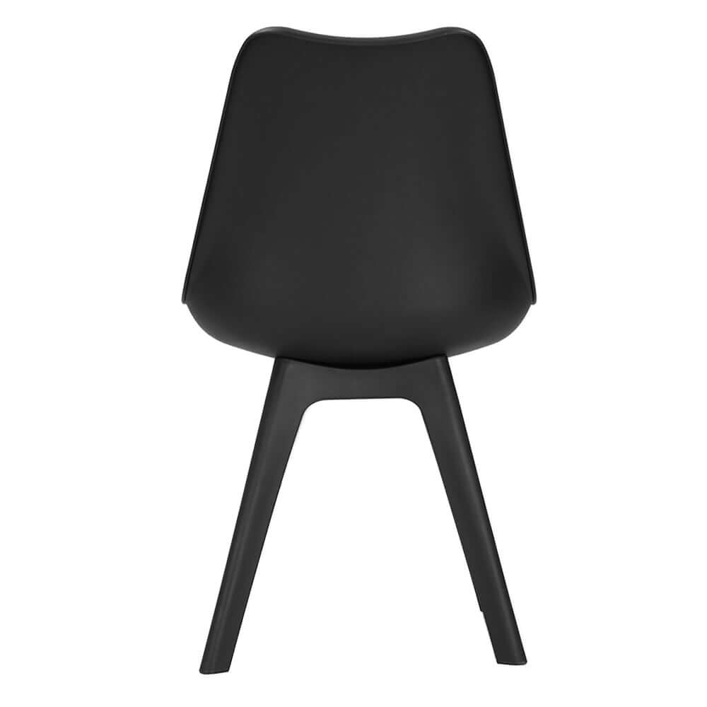 Artiss Dining Chairs Set of 4 Leather Plastic DSW Replica Black