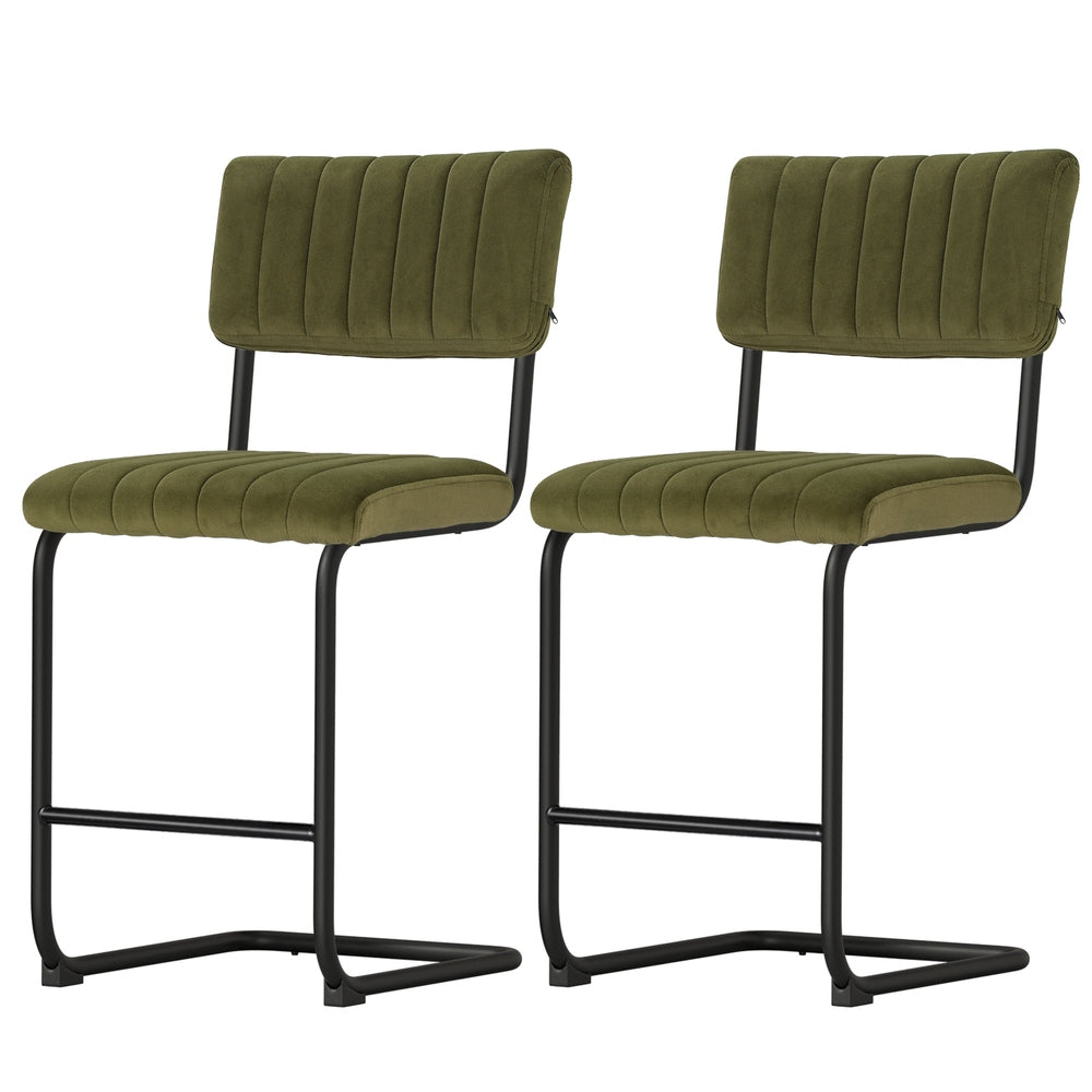 DSZ Product, feed-cond-new, feed-sl-DSZ Freight Payable, newArtiss 2 X  Bar Stools Velvet Chairs Green - Premium Furniture > Bar Stools & Chairs > Table & Bar Stools from Artiss ! Shop Online Buy Now at S & D's Value Store Family Business Best Customer ServiceDSZ Product, feed-cond-new, feed-sl-DSZ Freight Payable, new