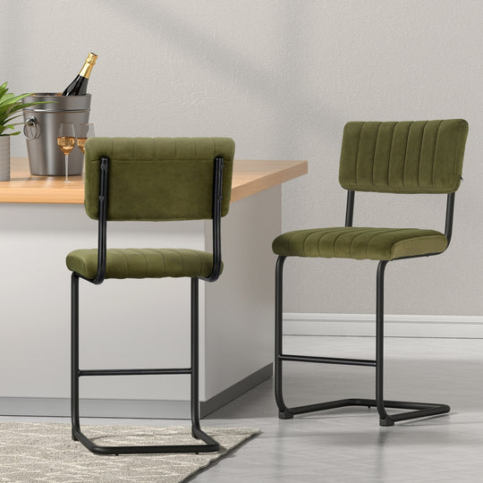 DSZ Product, feed-cond-new, feed-sl-DSZ Freight Payable, newArtiss 2 X  Bar Stools Velvet Chairs Green - Premium Furniture > Bar Stools & Chairs > Table & Bar Stools from Artiss ! Shop Online Buy Now at S & D's Value Store Family Business Best Customer ServiceDSZ Product, feed-cond-new, feed-sl-DSZ Freight Payable, new