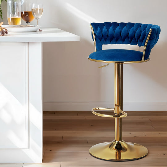 DSZ Product, feed-cond-new, feed-sl-DSZ Freight Payable, newArtiss Bar Stools Gas Lift Velvet Woven Backrest Navy - Premium Furniture > Bar Stools & Chairs > Table & Bar Stools from Artiss ! Shop Online Buy Now at S & D's Value Store Family Business Best Customer ServiceDSZ Product, feed-cond-new, feed-sl-DSZ Freight Payable, new