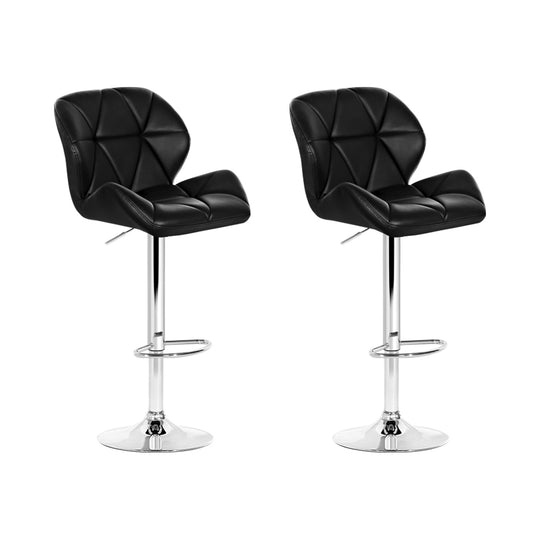 DSZ Product, feed-cond-new, feed-sl-DSZ Freight Payable, newArtiss 2 X  Bar Stools Gas Lift Padded Leather Black - Premium Furniture > Bar Stools & Chairs > Table & Bar Stools from Artiss ! Shop Online Buy Now at S & D's Value Store Family Business Best Customer ServiceDSZ Product, feed-cond-new, feed-sl-DSZ Freight Payable, new