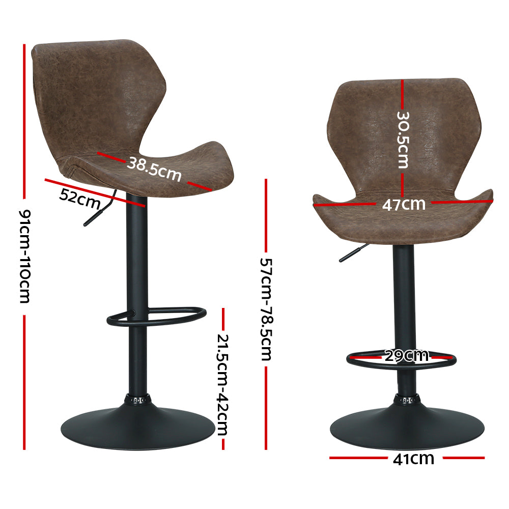 DSZ Product, feed-cond-new, feed-sl-DSZ Freight Payable, newArtiss Bar Stools Kitchen Counter Stools Swivel Gas Lift Vintage Chairs Brown X2 - Premium Furniture > Bar Stools & Chairs > Table & Bar Stools from Artiss ! Shop Online Buy Now at S & D's Value Store Family Business Best Customer ServiceDSZ Product, feed-cond-new, feed-sl-DSZ Freight Payable, new