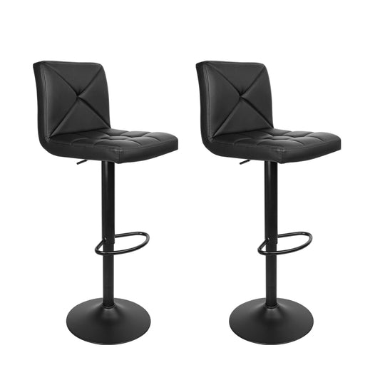 DSZ Product, feed-cond-new, feed-sl-DSZ Freight Payable, newArtiss 2 X  Bar Stools Kitchen Dining Chairs Gas Lift Stool Leather Black - Premium Furniture > Bar Stools & Chairs > Table & Bar Stools from Artiss ! Shop Online Buy Now at S & D's Value Store Family Business Best Customer ServiceDSZ Product, feed-cond-new, feed-sl-DSZ Freight Payable, new