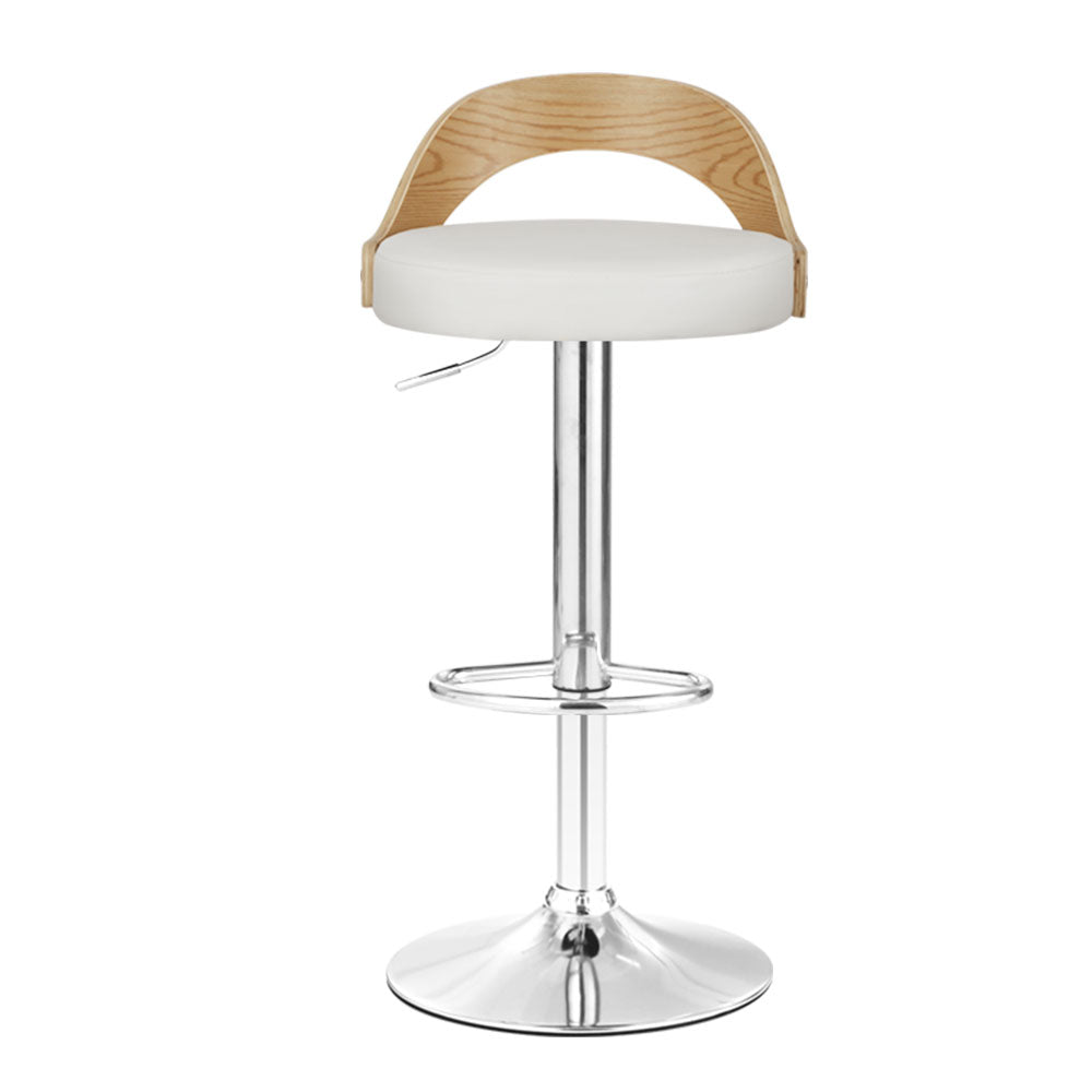 DSZ Product, feed-cond-new, feed-sl-DSZ Freight Payable, newArtiss 2 X  Bar Stools Adjustable Leather Padded White - Premium Furniture > Bar Stools & Chairs > Table & Bar Stools from Artiss ! Shop Online Buy Now at S & D's Value Store Family Business Best Customer ServiceDSZ Product, feed-cond-new, feed-sl-DSZ Freight Payable, new