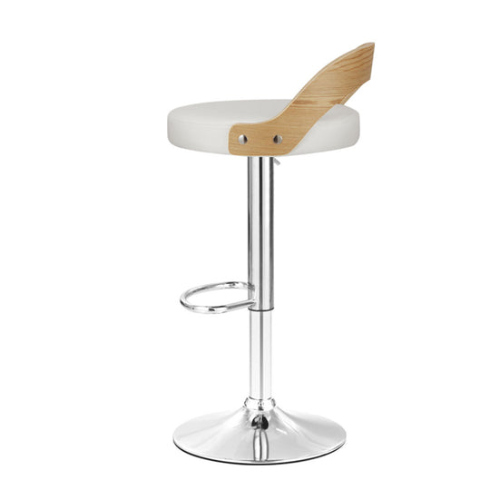 DSZ Product, feed-cond-new, feed-sl-DSZ Freight Payable, newArtiss 2 X  Bar Stools Adjustable Leather Padded White - Premium Furniture > Bar Stools & Chairs > Table & Bar Stools from Artiss ! Shop Online Buy Now at S & D's Value Store Family Business Best Customer ServiceDSZ Product, feed-cond-new, feed-sl-DSZ Freight Payable, new