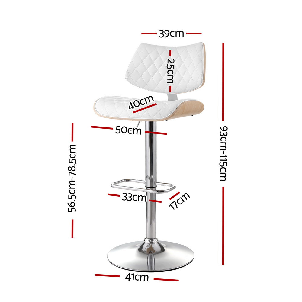 DSZ Product, feed-cond-new, feed-sl-DSZ Freight Payable, newArtiss Bar Stools Kitchen Dining Chairs Gas Lift Stool Wooden Leather White - Premium Furniture > Bar Stools & Chairs > Table & Bar Stools from Artiss ! Shop Online Buy Now at S & D's Value Store Family Business Best Customer ServiceDSZ Product, feed-cond-new, feed-sl-DSZ Freight Payable, new