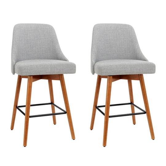 DSZ Product, feed-cond-new, feed-sl-DSZ Freight Payable, newArtiss 2 X  Bar Stools Swivel Seat Wooden Grey - Premium Furniture > Bar Stools & Chairs > Table & Bar Stools from Artiss ! Shop Online Buy Now at S & D's Value Store Family Business Best Customer ServiceDSZ Product, feed-cond-new, feed-sl-DSZ Freight Payable, new