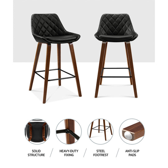 DSZ Product, feed-cond-new, feed-sl-DSZ Freight Payable, newArtiss 2 X  Bar Stools Pu Seat Wooden - Premium Furniture > Bar Stools & Chairs > Table & Bar Stools from Artiss ! Shop Online Buy Now at S & D's Value Store Family Business Best Customer ServiceDSZ Product, feed-cond-new, feed-sl-DSZ Freight Payable, new