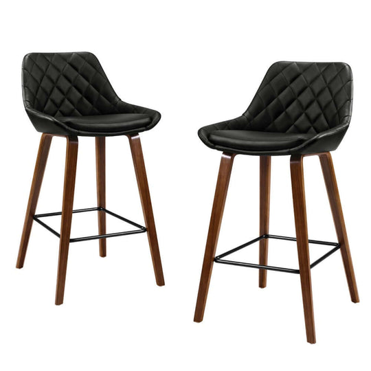 Affordable Artiss 4x Bar Stools with PU seat and wooden legs, blending quality and style for DIY luxury decor.