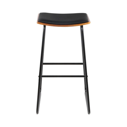 Affordable Artiss 4x Bar Stools with leather padded seat and metal frame, ideal for DIY home decor.