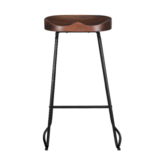 Artiss 4x bar stool with tractor seat, vintage design, quality black steel frame, affordable luxury seating.