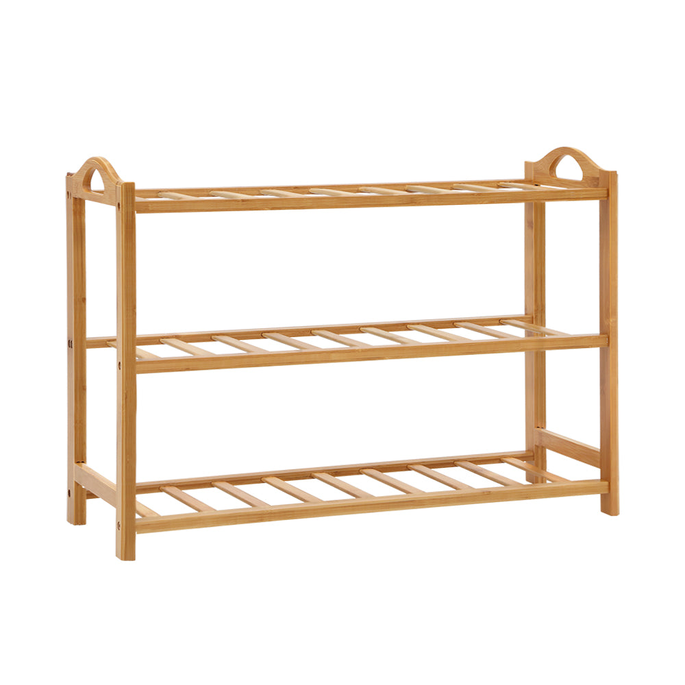 _label_, DSZ Product, feed-cond-new, feed-sl-free shipping, free-shipping, newArtiss Shoe Rack Bamboo Shoe Storage 3 - Tier 9 Pairs - Premium Furniture > Living Room > Shoe Storage from Artiss ! Shop Online Buy Now at S & D's Value Store Family Business Best Customer Service_label_, DSZ Product, feed-cond-new, feed-sl-free shipping, free-shipping, new