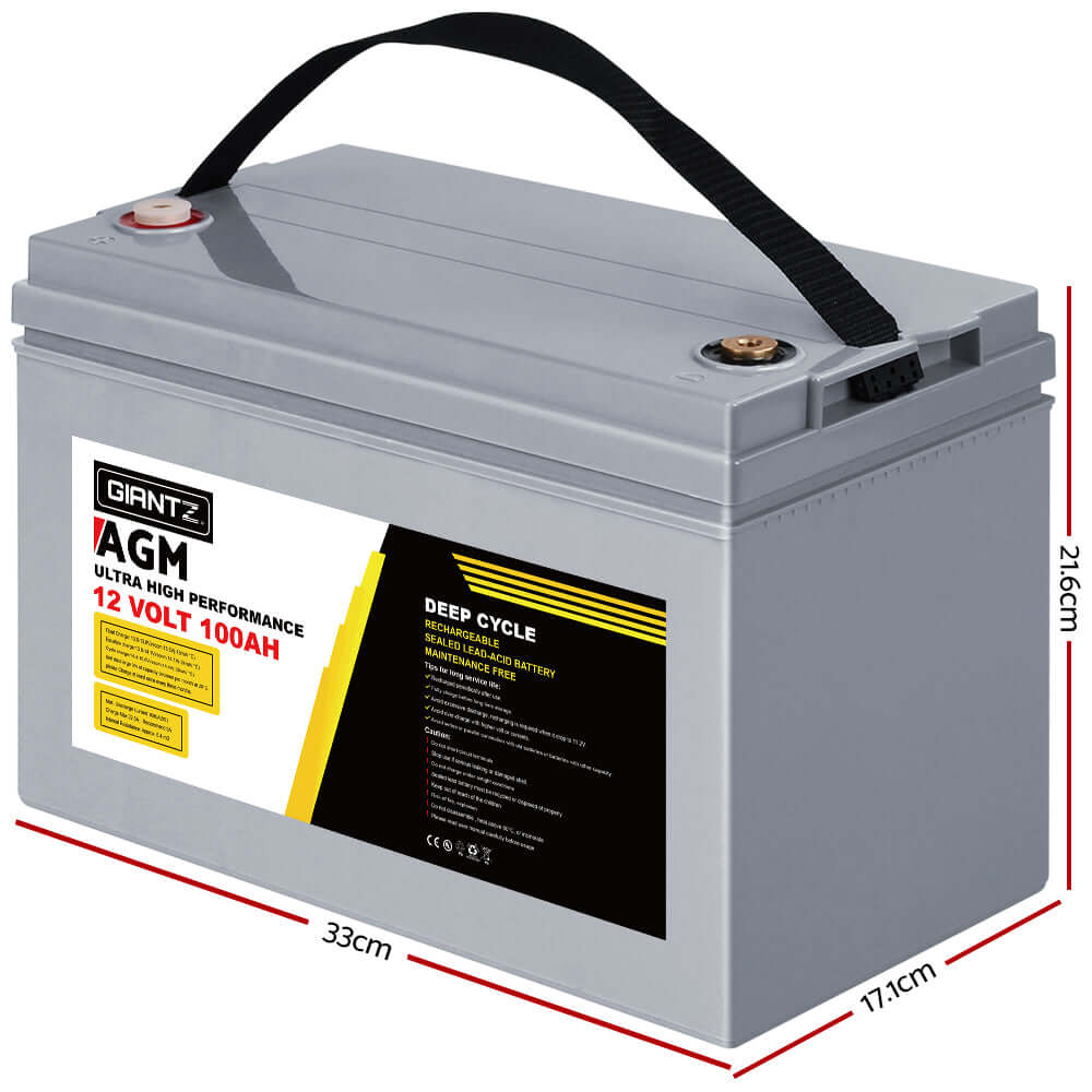 DSZ Product, feed-cond-new, feed-sl-DSZ Freight Payable, newGiantz Agm Deep Cycle Battery 12V 100Ah Box Portable Solar Caravan Camping - Premium Outdoor Recreation > Camping > Batteries & Generators from Giantz ! Shop Online Buy Now at S & D's Value Store Family Business Best Customer ServiceDSZ Product, feed-cond-new, feed-sl-DSZ Freight Payable, new