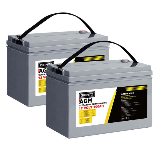 DSZ Product, feed-cond-new, feed-sl-DSZ Freight Payable, newGiantz Agm Deep Cycle Battery 12V 100Ah X2 Box Portable Solar Caravan Camping - Premium Outdoor Recreation > Camping > Batteries & Generators from Giantz ! Shop Online Buy Now at S & D's Value Store Family Business Best Customer ServiceDSZ Product, feed-cond-new, feed-sl-DSZ Freight Payable, new