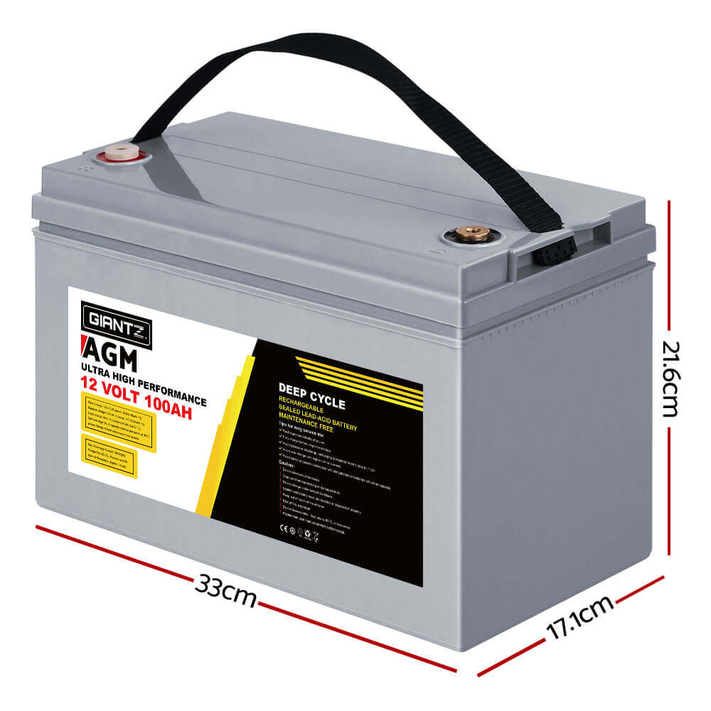 DSZ Product, feed-cond-new, feed-sl-DSZ Freight Payable, newGiantz Agm Deep Cycle Battery 12V 100Ah X2 Box Portable Solar Caravan Camping - Premium Outdoor Recreation > Camping > Batteries & Generators from Giantz ! Shop Online Buy Now at S & D's Value Store Family Business Best Customer ServiceDSZ Product, feed-cond-new, feed-sl-DSZ Freight Payable, new