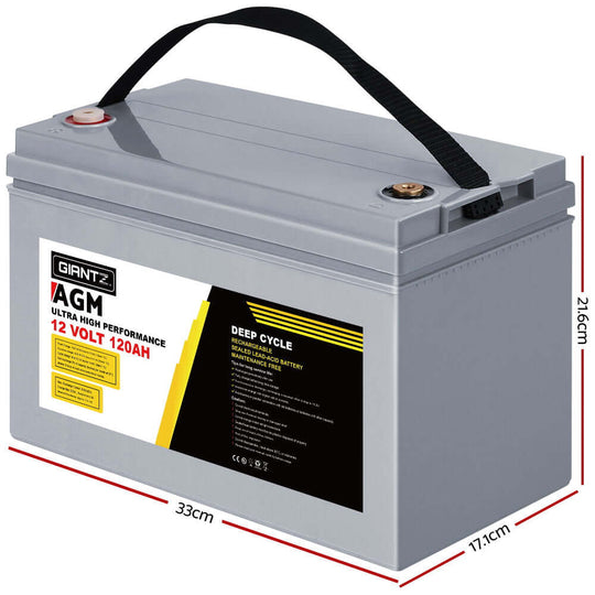 DSZ Product, feed-cond-new, feed-sl-DSZ Freight Payable, newGiantz Agm Deep Cycle Battery 12V 120Ah Box Portable Solar Caravan Camping - Premium Outdoor Recreation > Camping > Batteries & Generators from Giantz ! Shop Online Buy Now at S & D's Value Store Family Business Best Customer ServiceDSZ Product, feed-cond-new, feed-sl-DSZ Freight Payable, new