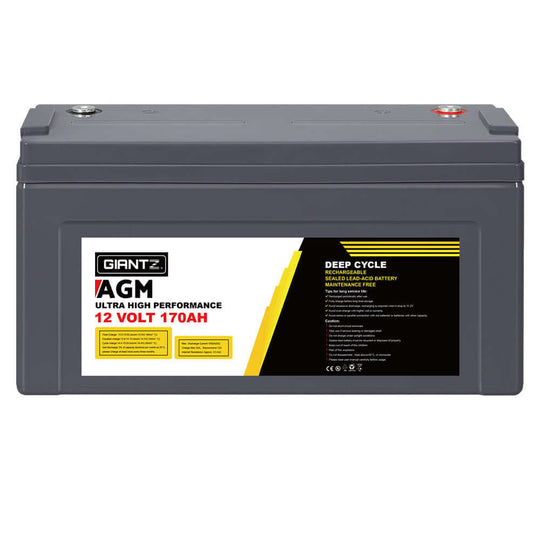 DSZ Product, feed-cond-new, feed-sl-DSZ Freight Payable, newGiantz Agm Deep Cycle Battery 12V 170Ah Box Portable Solar Caravan Camping - Premium Outdoor Recreation > Camping > Batteries & Generators from Giantz ! Shop Online Buy Now at S & D's Value Store Family Business Best Customer ServiceDSZ Product, feed-cond-new, feed-sl-DSZ Freight Payable, new