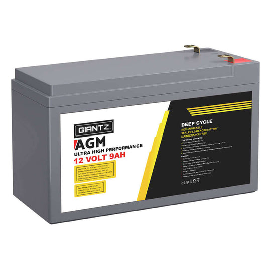 _label_, DSZ Product, feed-cond-new, feed-sl-free shipping, free-shipping, newGiantz Agm Deep Cycle Battery 12V 9Ah Box Portable Solar Caravan Camping - Premium Outdoor Recreation > Camping > Batteries & Generators from Giantz ! Shop Online Buy Now at S & D's Value Store Family Business Best Customer Service_label_, DSZ Product, feed-cond-new, feed-sl-free shipping, free-shipping, new