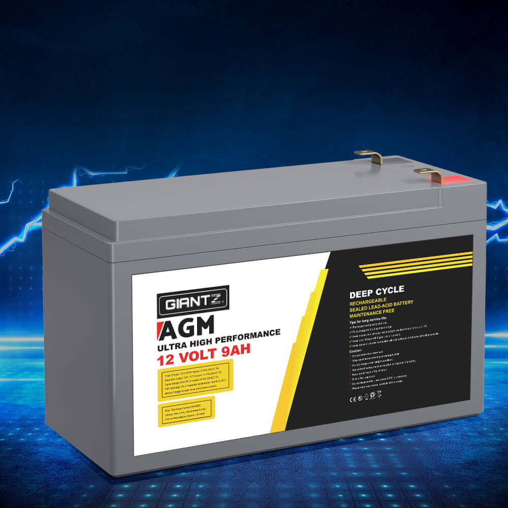 _label_, DSZ Product, feed-cond-new, feed-sl-free shipping, free-shipping, newGiantz Agm Deep Cycle Battery 12V 9Ah Box Portable Solar Caravan Camping - Premium Outdoor Recreation > Camping > Batteries & Generators from Giantz ! Shop Online Buy Now at S & D's Value Store Family Business Best Customer Service_label_, DSZ Product, feed-cond-new, feed-sl-free shipping, free-shipping, new