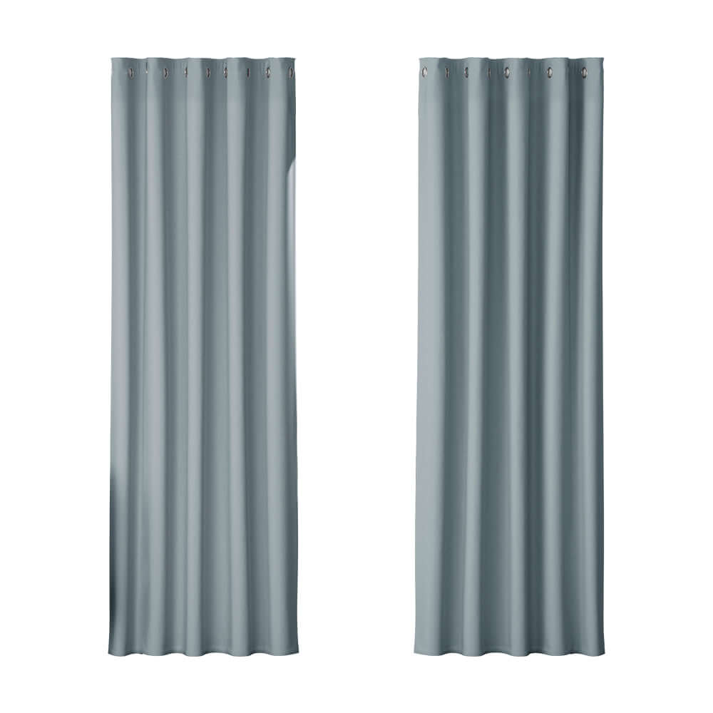 _label_, DSZ Product, feed-cond-new, feed-sl-free shipping, free-shipping, newArtiss 2 X  Blockout Curtains Eyelet 180 X 213Cm Grey - Premium Home & Garden > Curtains > Curtains & Drapes from Artiss ! Shop Online Buy Now at S & D's Value Store Family Business Best Customer Service_label_, DSZ Product, feed-cond-new, feed-sl-free shipping, free-shipping, new