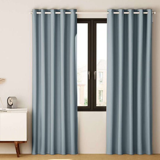 _label_, DSZ Product, feed-cond-new, feed-sl-free shipping, free-shipping, newArtiss 2 X  Blockout Curtains Eyelet 180 X 213Cm Grey - Premium Home & Garden > Curtains > Curtains & Drapes from Artiss ! Shop Online Buy Now at S & D's Value Store Family Business Best Customer Service_label_, DSZ Product, feed-cond-new, feed-sl-free shipping, free-shipping, new