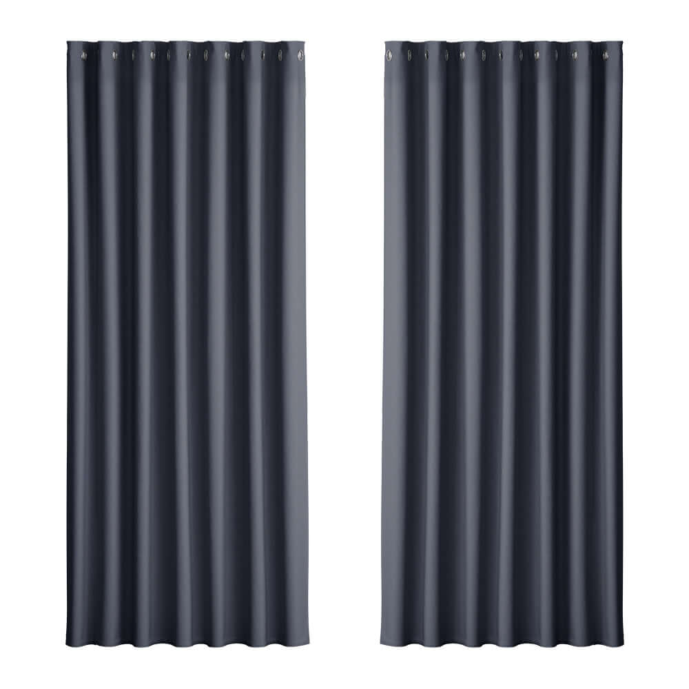 _label_, DSZ Product, feed-cond-new, feed-sl-free shipping, free-shipping, newArtiss 2 X  Blockout Curtains Eyelet 240 X 230Cm Charcoal - Premium Home & Garden > Curtains > Curtains & Drapes from Artiss ! Shop Online Buy Now at S & D's Value Store Family Business Best Customer Service_label_, DSZ Product, feed-cond-new, feed-sl-free shipping, free-shipping, new