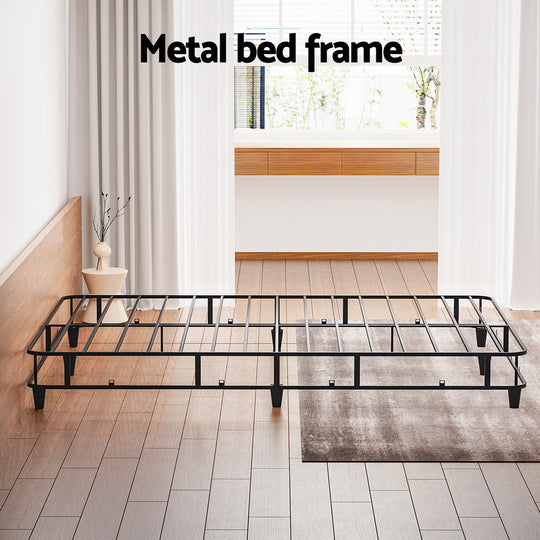 Artiss Bed Frame Double Size Metal Grey MASON