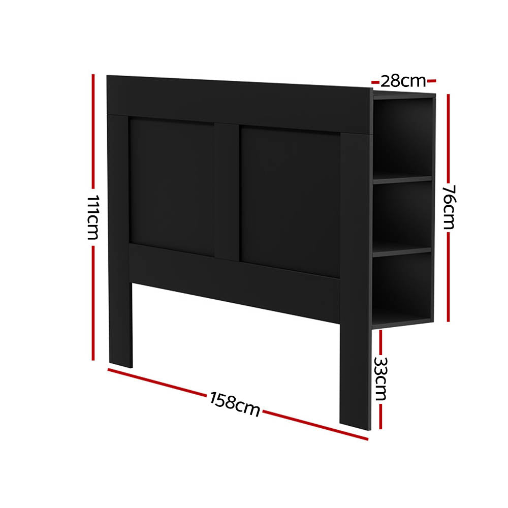 DSZ Product, feed-cond-new, feed-sl-DSZ Freight Payable, newArtiss Bed Head Headboard Queen With Shelves - Cabi Black - Premium Furniture > Bedroom > Beds & Bed Frames from Artiss ! Shop Online Buy Now at S & D's Value Store Family Business Best Customer ServiceDSZ Product, feed-cond-new, feed-sl-DSZ Freight Payable, new