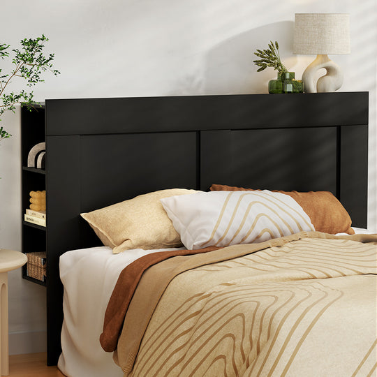 DSZ Product, feed-cond-new, feed-sl-DSZ Freight Payable, newArtiss Bed Head Headboard Queen With Shelves - Cabi Black - Premium Furniture > Bedroom > Beds & Bed Frames from Artiss ! Shop Online Buy Now at S & D's Value Store Family Business Best Customer ServiceDSZ Product, feed-cond-new, feed-sl-DSZ Freight Payable, new